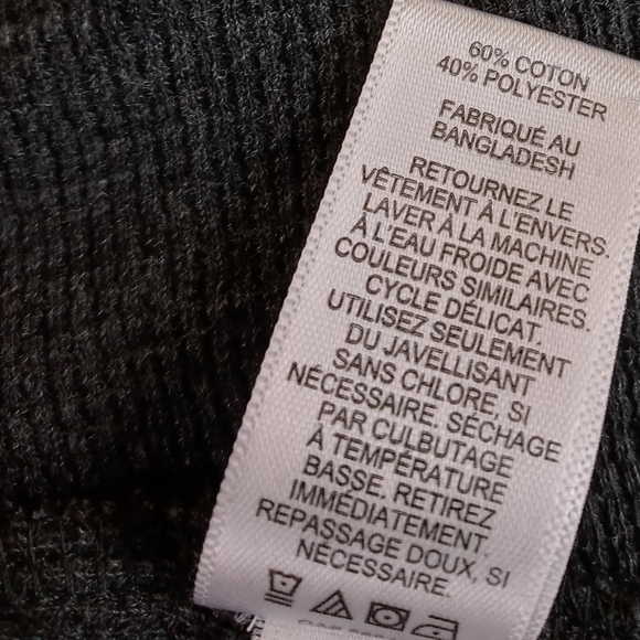 Express Mens Gray Thermal Shirt M - Picture 5 of 6